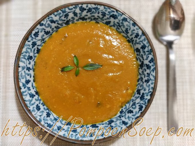 Butternut pompoensoep – geroosterd (Jeroen Meus variant)