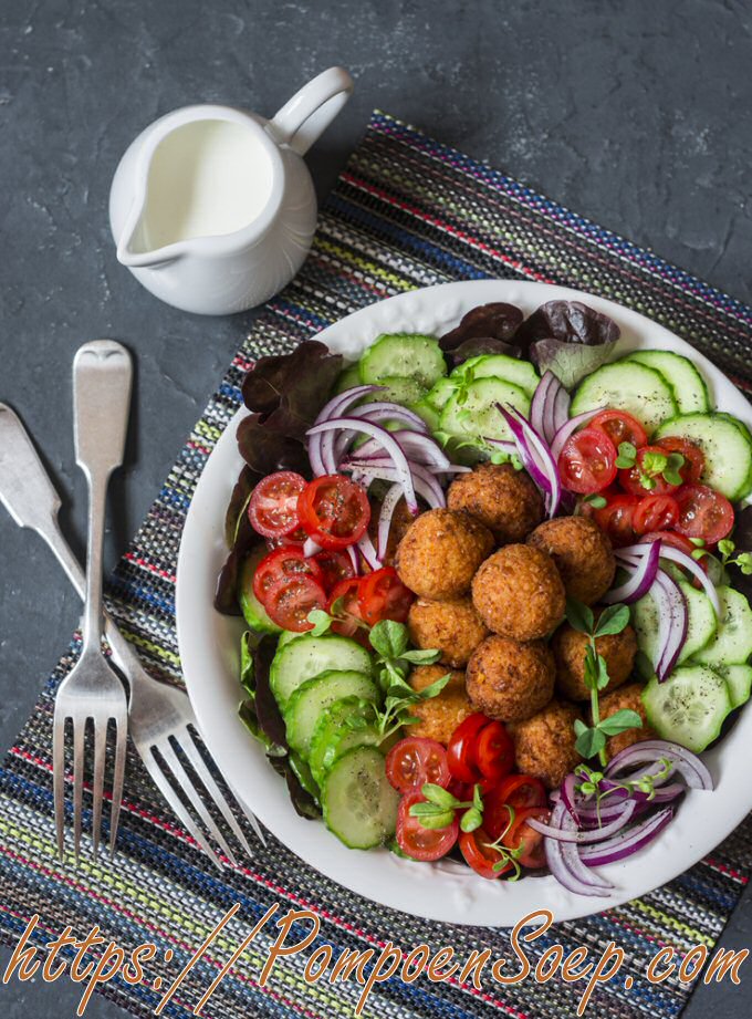 Falafel met pompoen