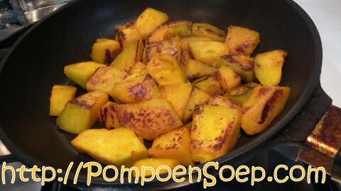 Pompoen stoven
