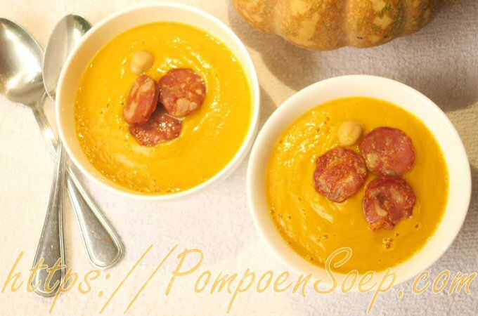 Pompoensoep met Chorizo