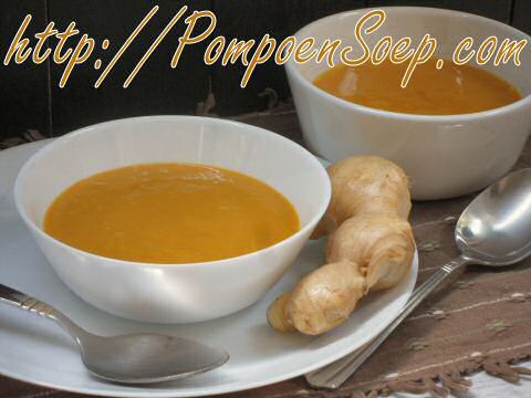 Pompoensoep met gember